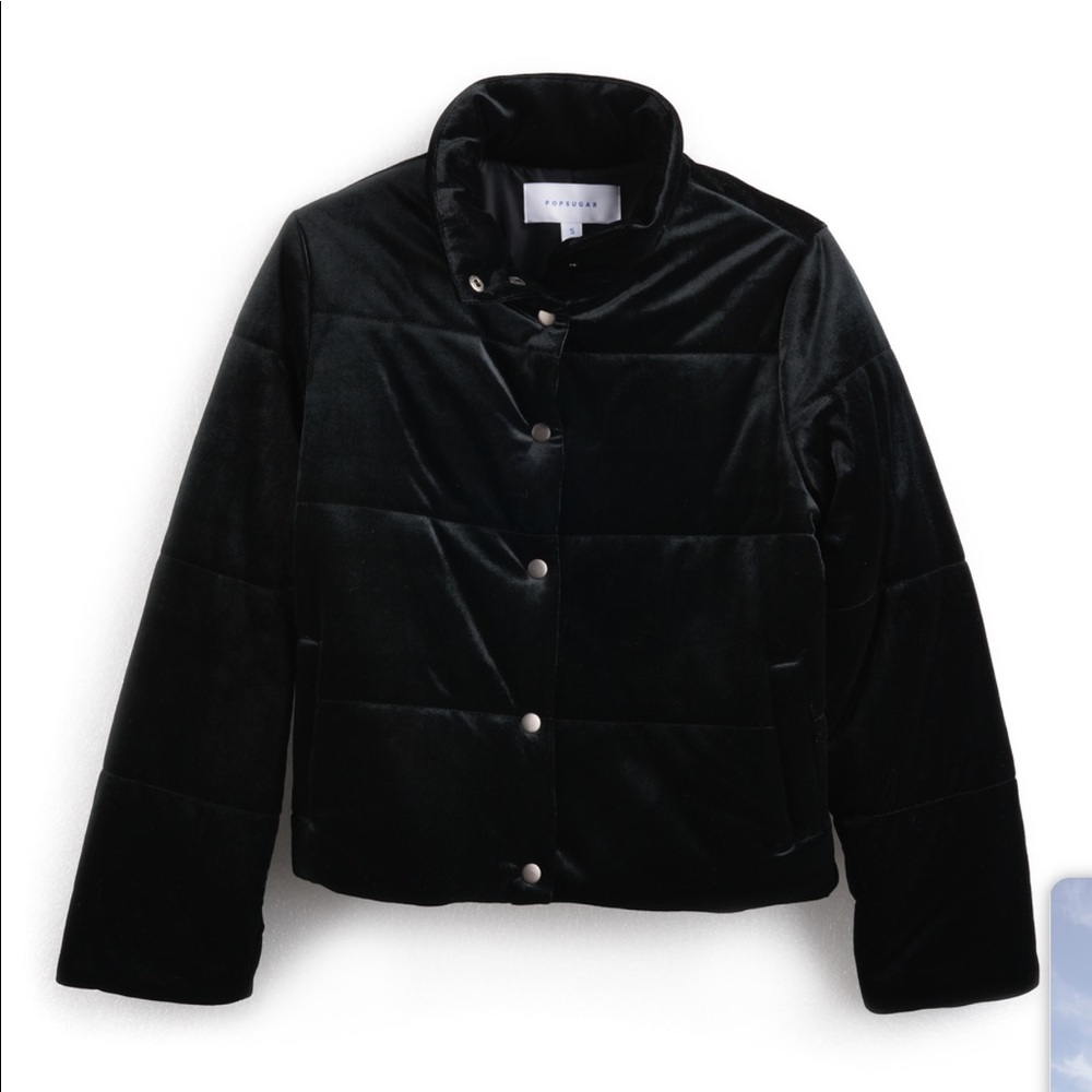 Women's POPSUGAR Velvet Puffer Jacket